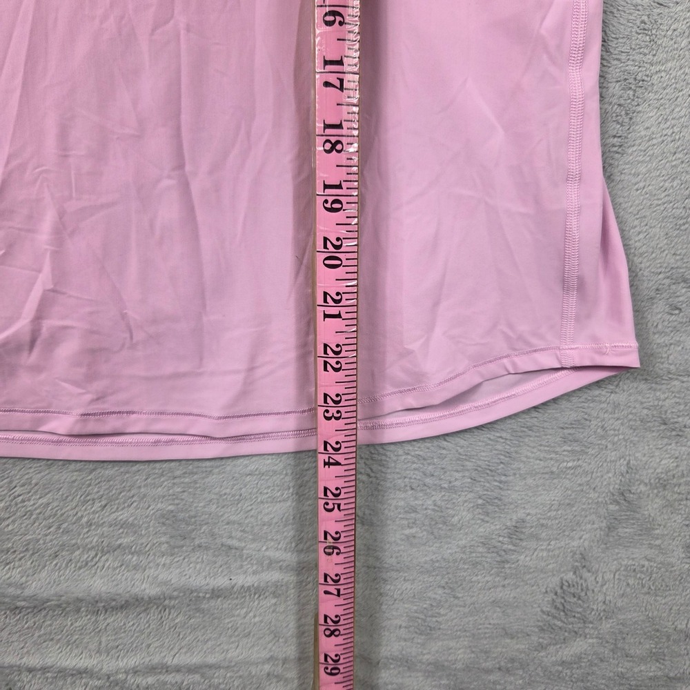 Lululemon Sculpt Short Sleeve Women M&S Pink Excellent Mesh Back Pleated Tee - Picture 4 of 6